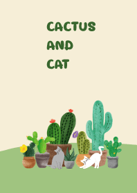 cactus and cat