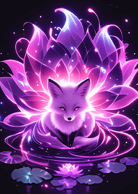 ⭐星夜蓮花池的紫光九尾狐王❤️