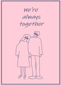 We're always together_navypink
