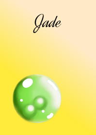 May birthstone.Jade & Crystal.yellow