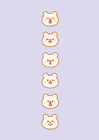 น้องหมีน่ารักทุกวัน-สีม่วงอ่อน