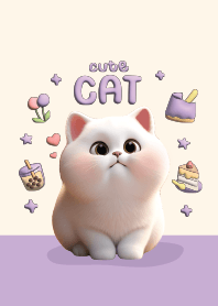 Cat cute : purple lover