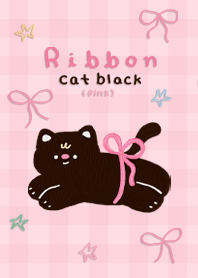 ribbon cat black