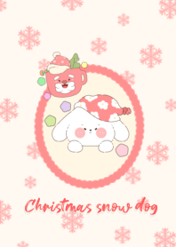 Christmas snow dog4