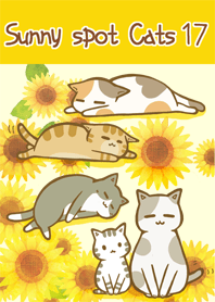 sunny spot cats No17 (Sunflower)new