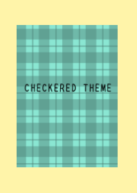 MINT GREEN CHECKERED THEME/LIGHT YELLOW