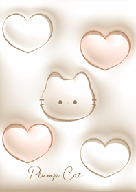 beige Fluffy cat and heart 05_2