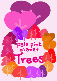 Pale Pink Planet Trees