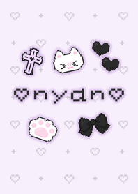 nyan kawaii. black & purple