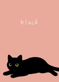 2 black cats on pink & blue