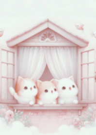 Cats at the window V.2