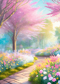優美な春の風景の着せかえ(Spring-741)