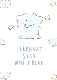 ช้าง ดาว สีขาว และสีน้ำเงิน