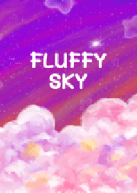 Fluffy sky : colorful sky and galaxy!