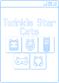 Twinkle Star Cats Blue
