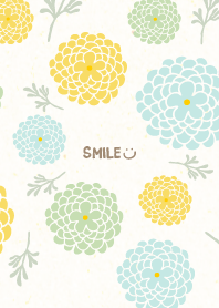 3 colored flowers leaves6 from Japan