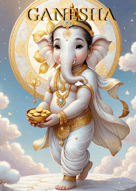 White_Ganesha  Wealth & Rich Theme