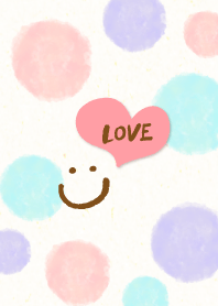 Adult watercolor Polka dot4 - smile6-