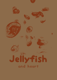 Jellyfish & heart Brick red