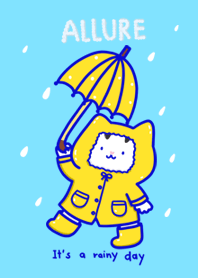Allure goofy cat: It's a rainy day