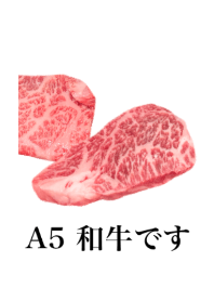 A5 和牛です　肉