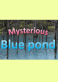 神秘的藍色池塘