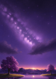 Mountain, Sea, and Moonlit Night 3Ef9CF