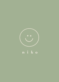 simple smile dull light green