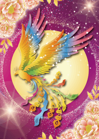 Noble peony and lucky phoenix