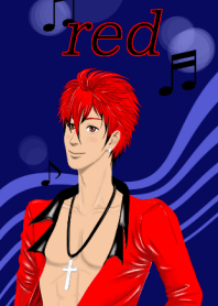 red hair boy, red (for world)