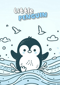 Bright cute penguin 11