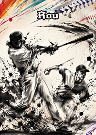 Dynamic Sumi-e Baseball: Rou