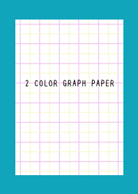 2 COLOR GRAPH PAPER/PINK&YELLOW/VIRIDIAN