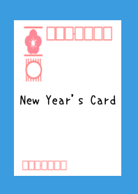 New Year's Card/BLUE/YELLOW