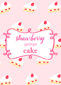 -STRAWBERRY SPONGE CAKE-