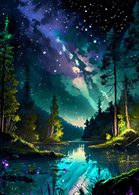 Beautiful starry night view#1640