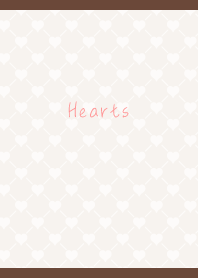 Heart and Heart on brown