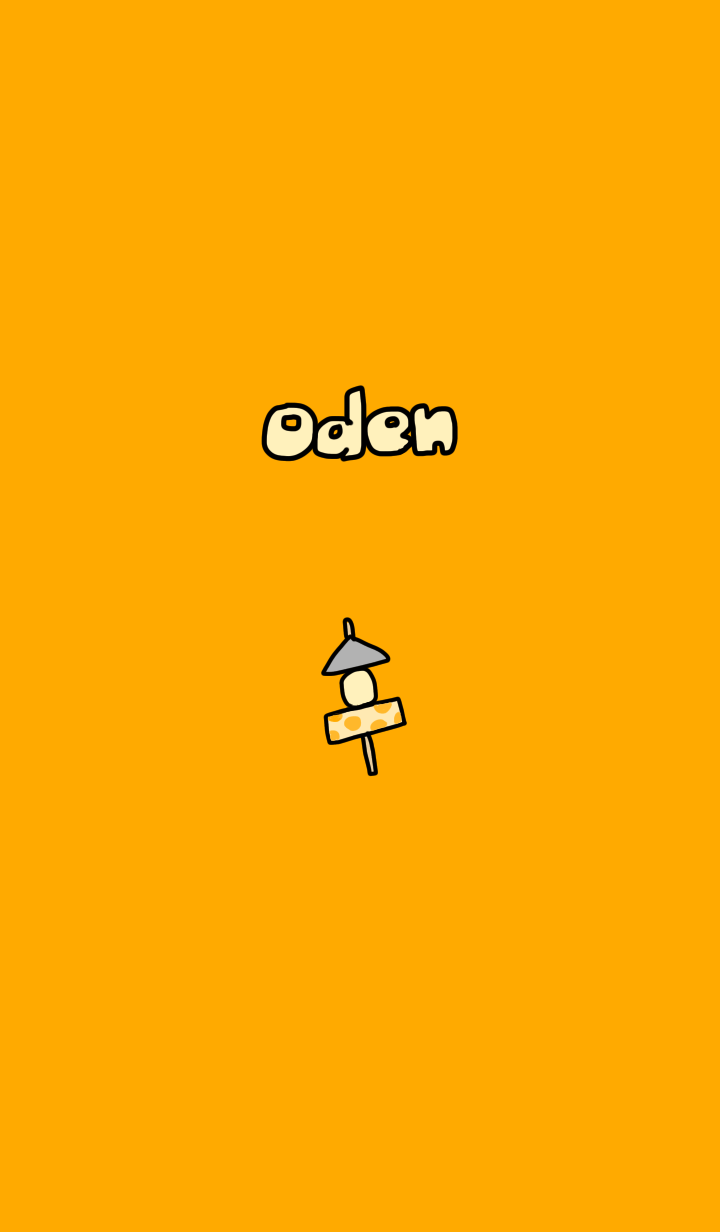 Cute theme of oden