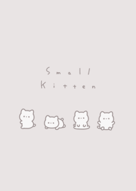 small kitten-gray beige white