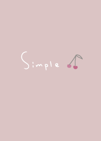 Simple cherry:beige pink