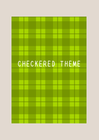 YELLOW GREEN CHECKERED THEMEj-BEIGE
