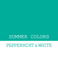 SUMMER COLORS -PEPPERMINT & WHITE-