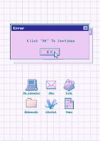 Old Computer 2 (Color) - パープル 03