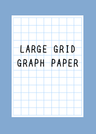 LARGE GRID GRAPH PAPER/DUSTY BLUE