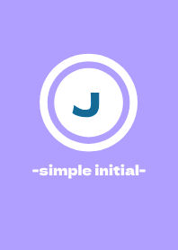 simple initial-J- THEME 8