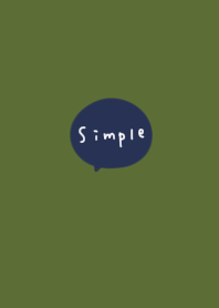 Simple green and navy.