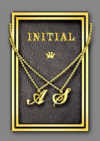 Initial A S / Gold (English)