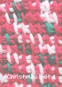 クリスマスカラーのニット1