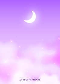 crescent moon-purple 16