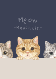 Meow - Munchkin - DUSTY NAVY